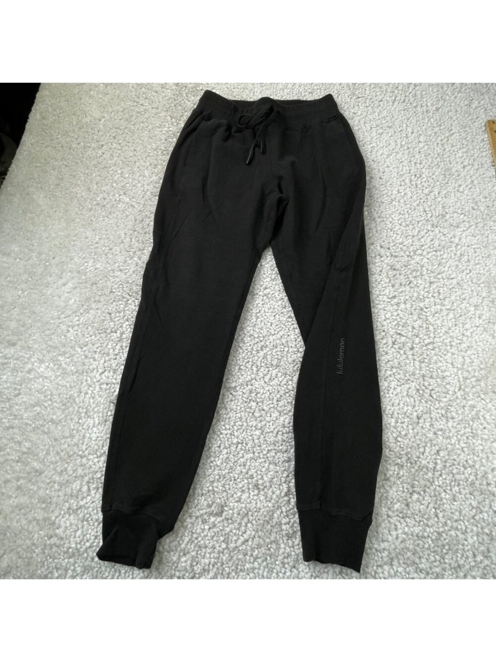 Lululemon High Rise Cotton Modal Jogger Black Womens 6